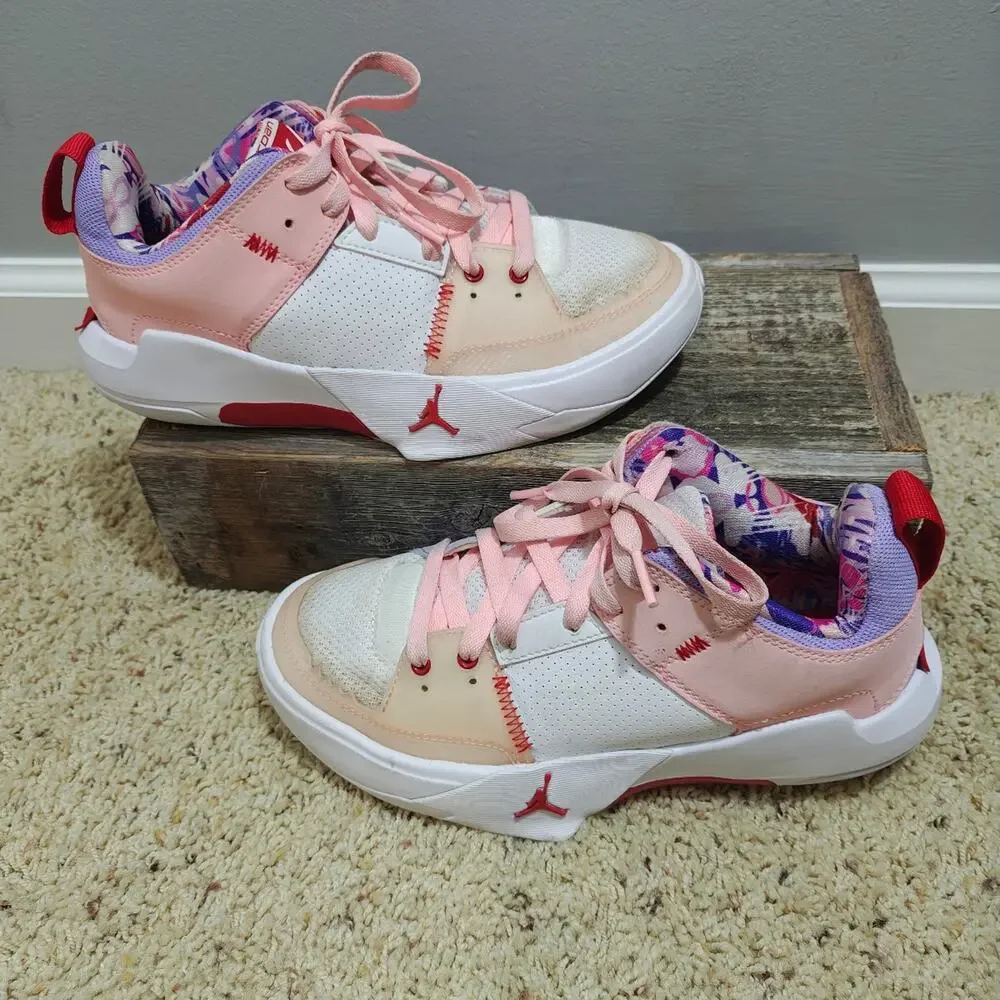 Jordan One Take 4 Pink Blast Purple White Sneakers Size 4.5Y DO3102-100